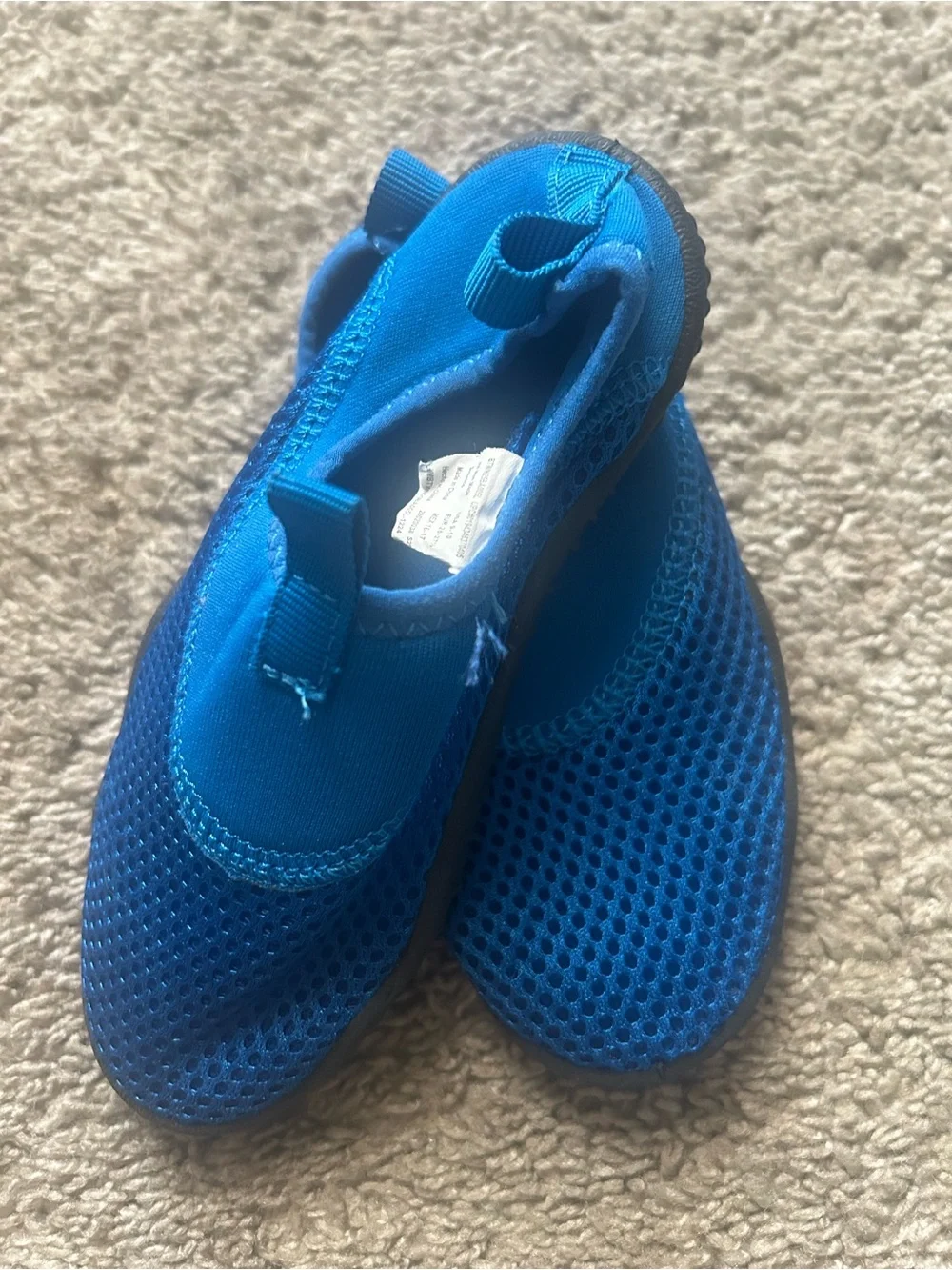 Kids Blue Mesh Water Shoes - Lightweight Slip-On
